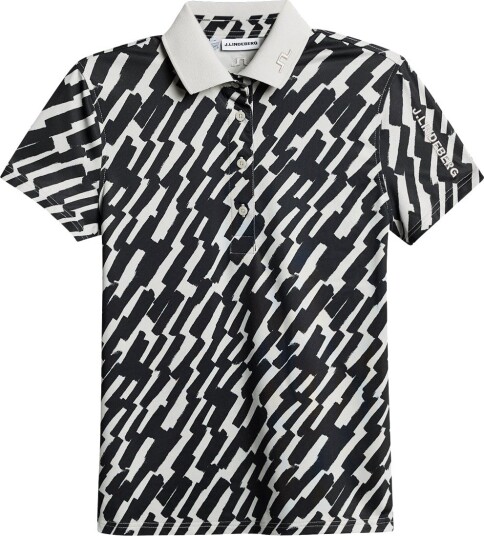 J. Lindeberg Tour Tech Print Polo Black S