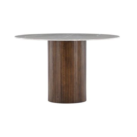 Vind Austin spisebord Mocca/mørk grå marmorlook 120 cm 1744041-01-0 1744305-01-0