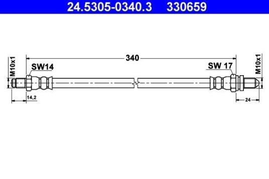 Bremseslange ATE 24.5305-0340.3