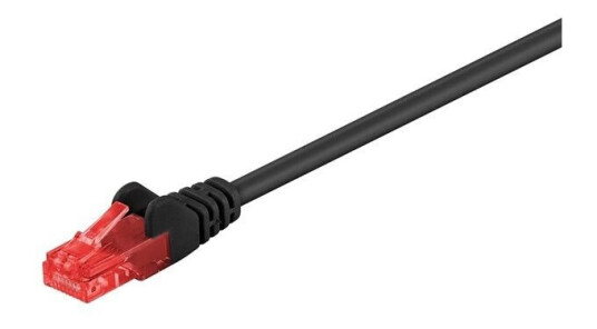 Pro Nettverkskabel CAT 6 U/UTP 1,5 m Svart
