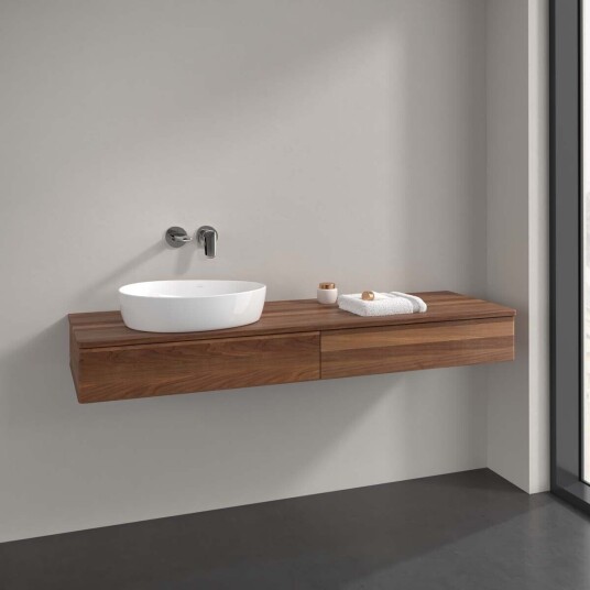 Villeroy & Boch Antao Servantskap med 2 skuffer 160x50x19 cm u/lys Valnøtt