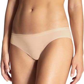 Calida Truser Natural Comfort Brief Low Cut Beige bomull Medium Dame Calida Truser Natural Comfort Brief Low Cut Beige bomull Medium Dame