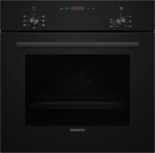 Siemens iQ100 Innbyggingsovn med Hurtigstart 60cm Sort Siemens iQ100 Innbyggingsovn med Hurtigstart 60cm Sort