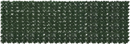 vidaXL Balkong skjerm med blader Mørkegrønn 300 x 100 cm