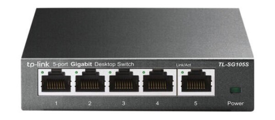 TP-Link TL-SG105S 5-Port 10/100/1000Mbps Desktop Switch (6935364083519)