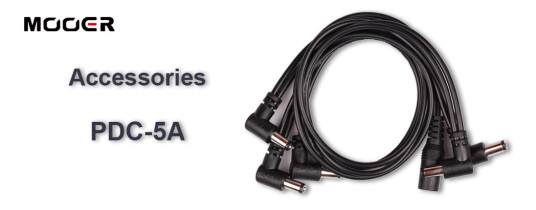 Mooer PDC5A Multi plug 5 Cable elbow Mooer PDC5A Multi plug 5 Cable elbow
