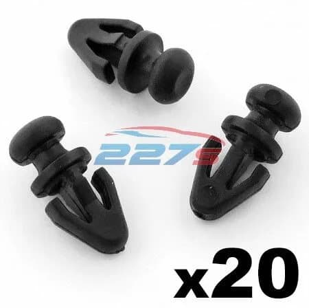 20x Plastic Weatherstrips Clips- Rubber Seal Clips to fit Ford Mondeo S-Max etc