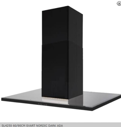 Silverline Nordic Dark Ada Fritthengende Ventilator 60 cm Svart med Belysning og Høy Kapasitet Silverline Nordic Dark Ada Fritthengende Ventilator 60 cm Svart med Belysning og Høy Kapasitet