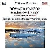 MediaTronixs Howard Hanson : Howard Hanson: Symphony No. 1, ‘Nordic’/The Lament for Beowulf Pre-Owned