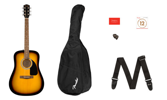 Fender FA-115 Dreadnought Western gitarpakke