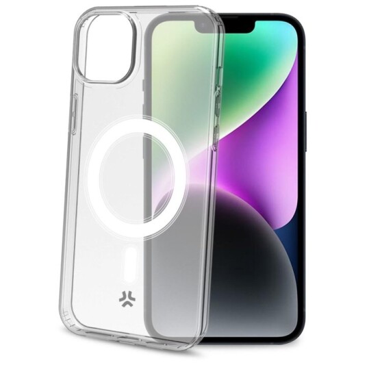 Celly Gelskinmag TPU-deksel MagSafe for iPhone 15 Transparent Celly Gelskinmag TPU-deksel MagSafe for iPhone 15 Transparent