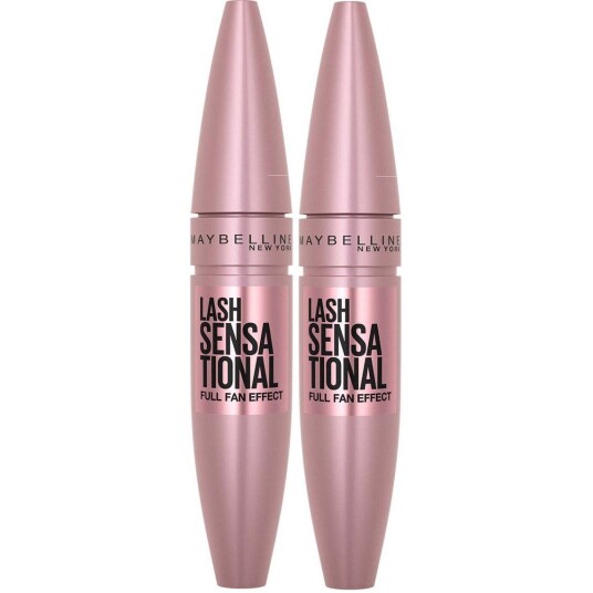 Maybelline New York Lash Sensational Full Fan Effect Mascara 01 Very Black Duo