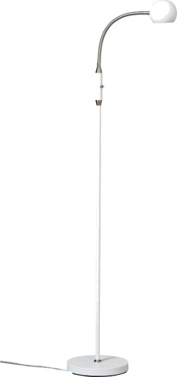 Fladen Gulvlampe Med Bryter  Høyde 140 Cm  Hvit