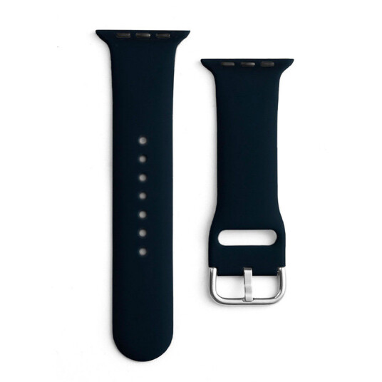 Hurtel Silikonrem til Apple Watch 38 41mm Svart