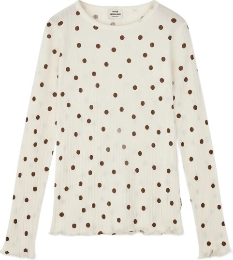 Mads Nørgaard Pointella Trudy Tee Ls Aop VANILLA ICE/COCOA 104