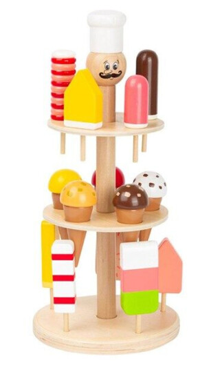 Small Foot - Wooden Luigi Ice Cream Stand 16 pcs. Small Foot - Wooden Luigi Ice Cream Stand 16 pcs.
