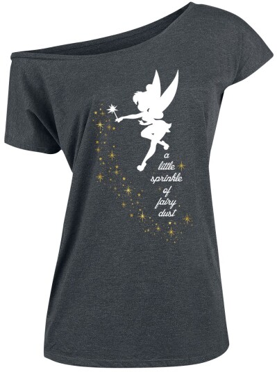 Peter Pan Disney T-skjorte Pixie Dust S til XXL Damer grå Peter Pan Disney T-skjorte Pixie Dust S til XXL Damer grå