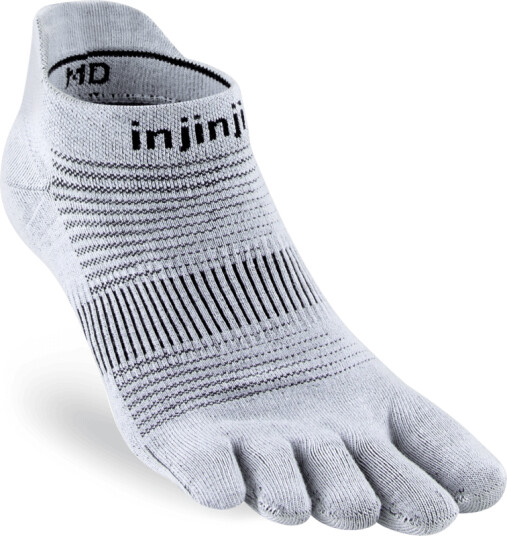 Injinji Men's Run Lightweight No-Show S, Grey Injinji Men's Run Lightweight No-Show S, Grey