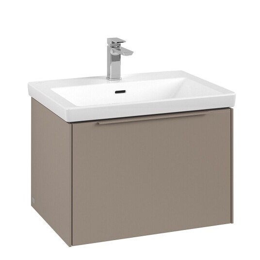 Villeroy & Boch Subway 3.0 Servantskap m/1 skuff 622x429x478 mm Taupe Matt