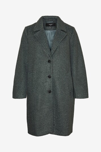 Vero Moda Curve   Kåpe vmcEliteanni Long Coat Cur   Grønn