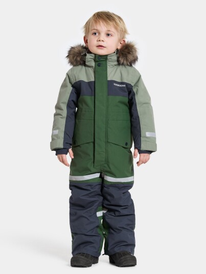 Didriksons Kids' Bjärven Coverall 4 Light Moss 80 Didriksons Kids' Bjärven Coverall 4 Light Moss 80
