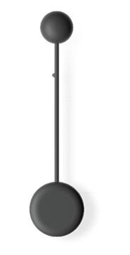 Vibia Pin Vegglampe 1690 On/Off Svart