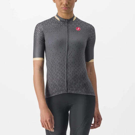 Castelli Pezzi kortermet sykkeltrøye Dark Gray dame Castelli Pezzi kortermet sykkeltrøye Dark Gray dame