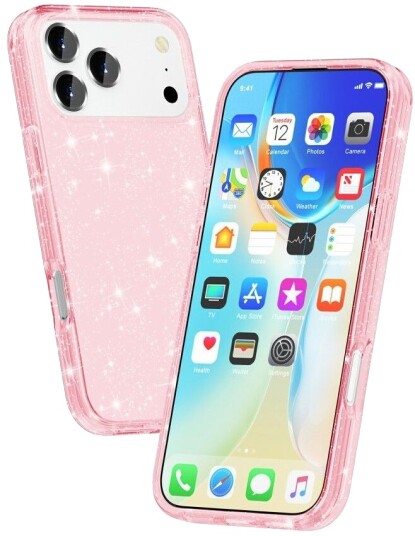 Trolsk Mobildeksel Glitter (iPhone 17 Pro Max) Rosa