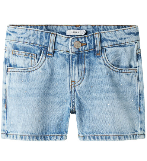 Name It Medium Blue Denim Rose Regular Denim Shorts Noos 146