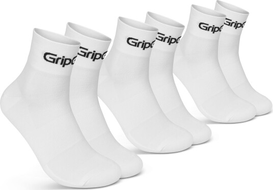 Gripgrab RIDE Low Cut Socks 3 Pack White 41 44