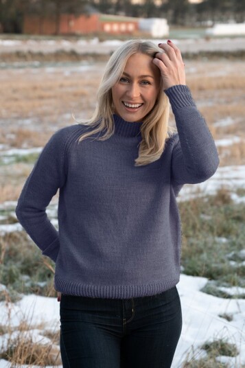 LARA genser gråblå