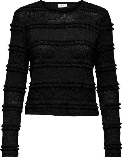JDY Jdysarah L/S Lace Top Jrs Noos   Black   XS