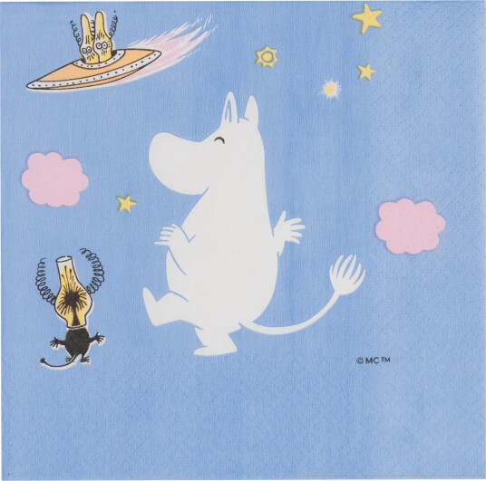 Moomin Arabia Mumin papirserviett Romteventyr 20 pakning