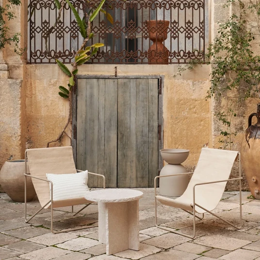 Ferm Living Desert Lounge Lenestol Cashmere/Cloud