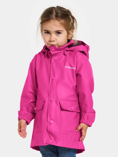 Didriksons Jojo Regnjakke Plastic Pink 90 Didriksons Jojo Regnjakke Plastic Pink 90