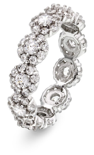Pan jewelry, Ring i sølv med zirkonia, størrelse 52