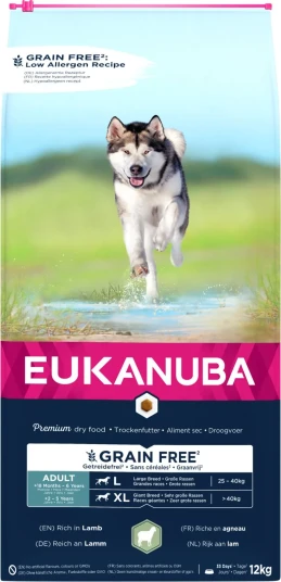 Eukanuba Euk Adult Large Grainfree Lamb 12 kg