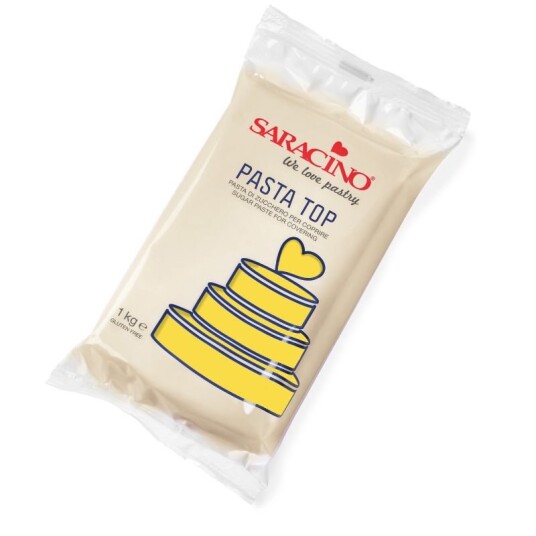 Saracino Top Paste Fondant Gul 1kg 