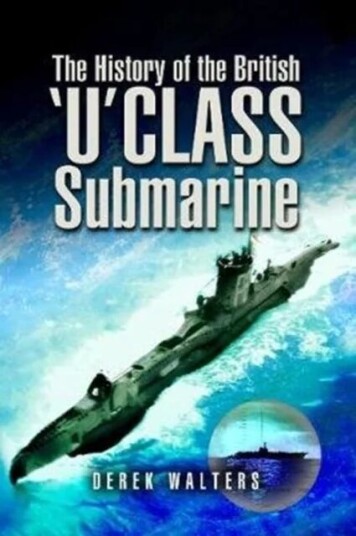 The History Of The British U Class Submarine Av Derek Walters The History Of The British U Class Submarine Av Derek Walters
