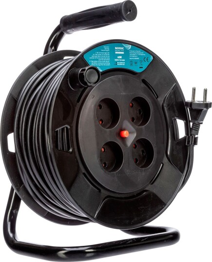 Nordic Quality Kabeltrommel Power Med 4 Uttak (40 m)