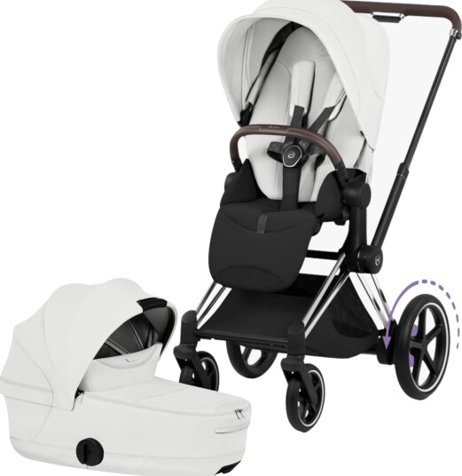 Cybex ePriam Style Duovogn Chrome Brown/Off White Cybex ePriam Style Duovogn Chrome Brown/Off White