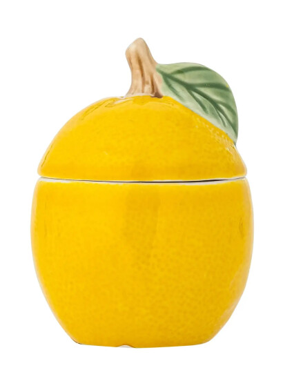 Bloomingville Limone Jar W/Lid - Yellow - 220 ML
