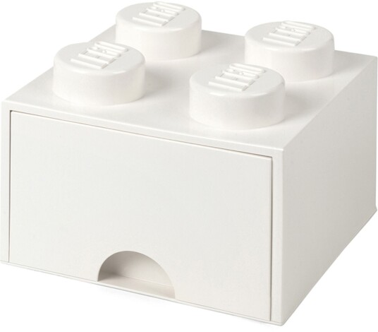 LEGO Oppbevaringsboks med Skuff 4 Hvit LEGO Oppbevaringsboks med Skuff 4 Hvit