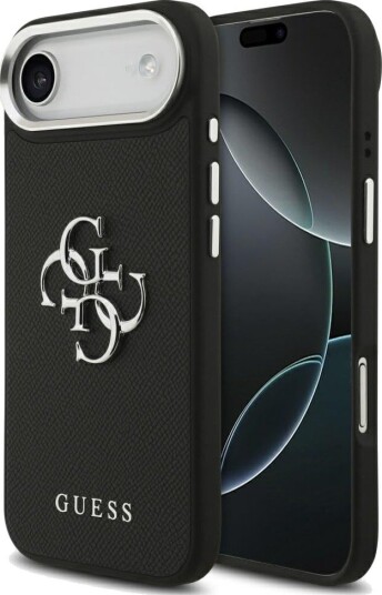 Guess Grained 4G Hardcase til iPhone 17 Air - Svart Guess Grained 4G Hardcase til iPhone 17 Air - Svart
