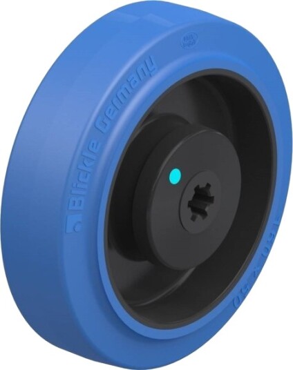 Blickle 598177 Poev 160/12Kad-Sb Plastthjul Dreiehjulet, Hjuldiameter 160 Mm (Bæreevne Maks. 400 Kg), 1 Stk