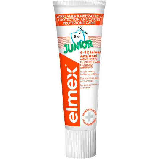 Elmex Junior Barnetannkrem 12 ml. Reisestr.
