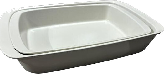 Modern House Daily Use ildfast form 2 stk 2,2/3,5L hvit
