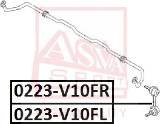 stang, stabilisator ASVA 0223-V10FR