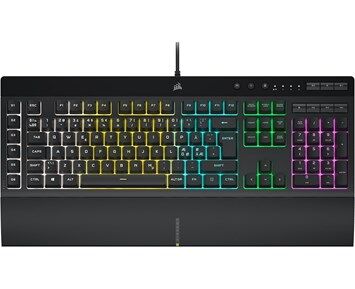 Corsair K55 RGB PRO Gaming Tastatur Nordisk med Håndleddstøtte Corsair K55 RGB PRO Gaming Tastatur Nordisk med Håndleddstøtte