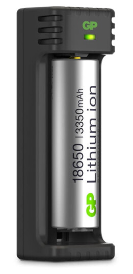 GP Batterier GP-Battery Li-ion 1 Slot Charger OneSize, Black/Silver